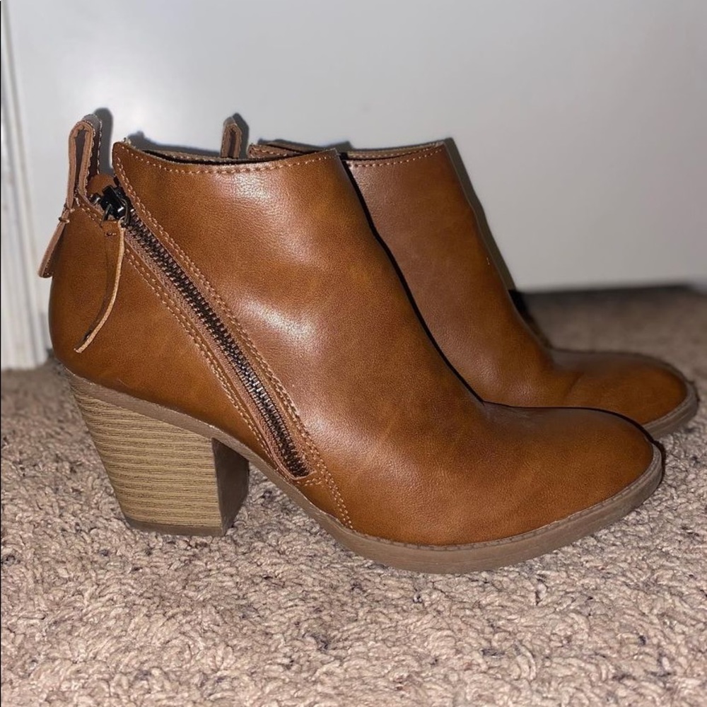 Brown booties
